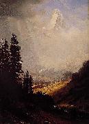 Albert Bierstadt The_Matterhorn Spain oil painting artist